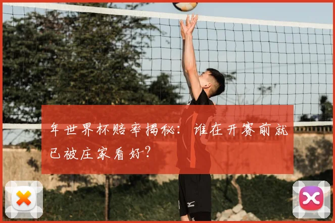 年世界杯赔率揭秘：谁在开赛前就已被庄家看好？