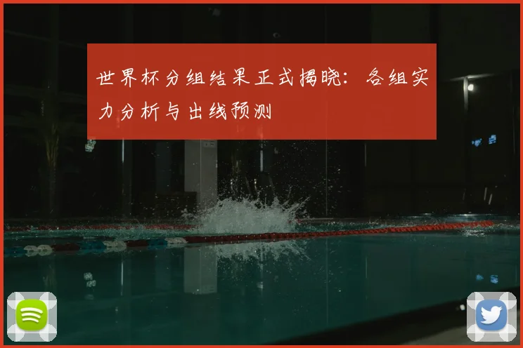 世界杯分组结果正式揭晓:各组实力分析与出线预测