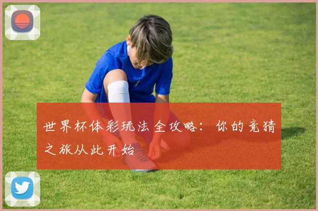 世界杯体彩玩法全攻略:你的竞猜之旅从此开始